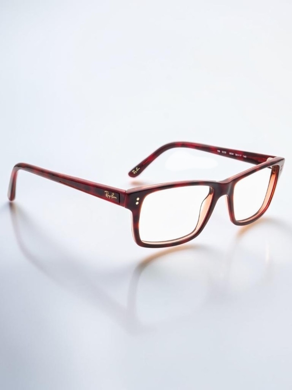 Ray-ban Plastic Eyeglass Red Tortoise Havana With Case * Prescription Glasses